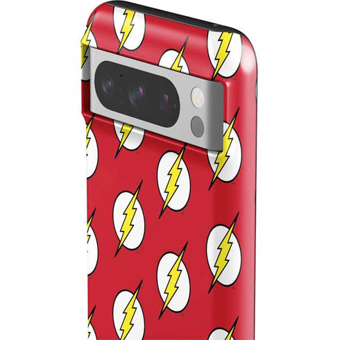 DC Comics The Flash Logo Pattern Google Pixel 8 Pro Impact Case